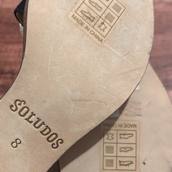 Soludos Pom-Poms Block Heel Sandals new - Picture 7 of 8